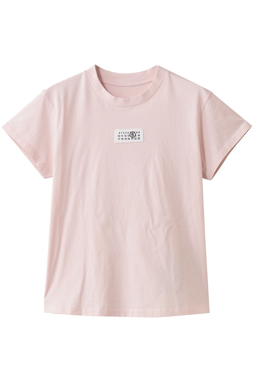 【エムエム6 メゾン マルタン マルジェラ/MM6 Maison Martin Margiela】のロゴ Tシャツ 人気、トレンドファッション・服の通販 founy(ファニー) 　ファッション　Fashion　レディースファッション　Fashion for Women　トップス・カットソー　Cut & Sew Tops　シャツ・ブラウス・オフィスカジュアル　Elegant Blouses & Button-Ups　ロングTシャツ・Tシャツ　Longline T-Shirts & Tees　カットソー・ベーシックTシャツ　Cut-and-Sewn Tops / Stretch Tees & Basics　インナー　Innerwear　コンパクト　Compact, Small Size　ショート　Short, Short Length　ジャケット　Jacket, Outerwear　スリーブ　Sleeve, Long Sleeve / Short Sleeve　フロント　Front, Front Design　 other-1|ID: prp329100004901806 ipo3291000000036681947