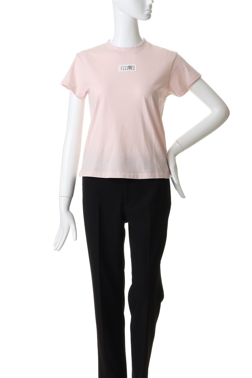 【エムエム6 メゾン マルタン マルジェラ/MM6 Maison Martin Margiela】のロゴ Tシャツ 人気、トレンドファッション・服の通販 founy(ファニー) 　ファッション　Fashion　レディースファッション　Fashion for Women　トップス・カットソー　Cut & Sew Tops　シャツ・ブラウス・オフィスカジュアル　Elegant Blouses & Button-Ups　ロングTシャツ・Tシャツ　Longline T-Shirts & Tees　カットソー・ベーシックTシャツ　Cut-and-Sewn Tops / Stretch Tees & Basics　インナー　Innerwear　コンパクト　Compact, Small Size　ショート　Short, Short Length　ジャケット　Jacket, Outerwear　スリーブ　Sleeve, Long Sleeve / Short Sleeve　フロント　Front, Front Design　other-2|ID: prp329100004901806 ipo3291000000036681949