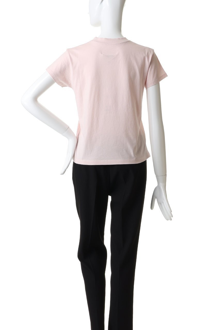 【エムエム6 メゾン マルタン マルジェラ/MM6 Maison Martin Margiela】のロゴ Tシャツ 人気、トレンドファッション・服の通販 founy(ファニー) 　ファッション　Fashion　レディースファッション　Fashion for Women　トップス・カットソー　Cut & Sew Tops　シャツ・ブラウス・オフィスカジュアル　Elegant Blouses & Button-Ups　ロングTシャツ・Tシャツ　Longline T-Shirts & Tees　カットソー・ベーシックTシャツ　Cut-and-Sewn Tops / Stretch Tees & Basics　インナー　Innerwear　コンパクト　Compact, Small Size　ショート　Short, Short Length　ジャケット　Jacket, Outerwear　スリーブ　Sleeve, Long Sleeve / Short Sleeve　フロント　Front, Front Design　other-4|ID: prp329100004901806 ipo3291000000036681951