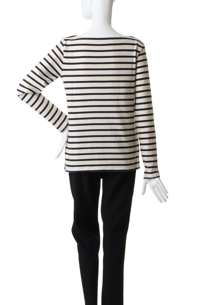 【マックスマーラ/Max Mara】の【Weekend Max Mara】ERASMO ボーダー ボートネックトップス 人気、トレンドファッション・服の通販 founy(ファニー) 　ファッション　Fashion　レディースファッション　Fashion for Women　トップス・カットソー　Cut & Sew Tops　シャツ・ブラウス・オフィスカジュアル　Elegant Blouses & Button-Ups　ロングTシャツ・Tシャツ　Longline T-Shirts & Tees　カットソー・ベーシックTシャツ　Cut-and-Sewn Tops / Stretch Tees & Basics　インナー　Innerwear　ジャケット　Jacket, Outerwear　スリーブ　Sleeve, Long Sleeve / Short Sleeve　デコルテ　Décolleté, Neckline　ボーダー　Border, Stripe　ロング　Long, Long-Length　定番　Standard, Basic Item　other-4|ID: prp329100004901829 ipo3291000000036682203