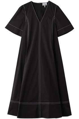 【ガニー/GANNI】のStretch Cotton Aライン ロング ドレス 人気、トレンドファッション・服の通販 founy(ファニー) ファッション Fashion レディースファッション Fashion for Women ワンピース Dresses フォーマル・パーティードレス・結婚式用ドレス Elegant & Casual Dresses チュニック Tunic Tops & Dresses シューズ Shoes, Footwear ストレッチ Stretch, Stretchy Fabric チュニック Tunic, Long Top ドレス Dress, One-Piece ロング Long, Long-Length |ID:prp329100004901835