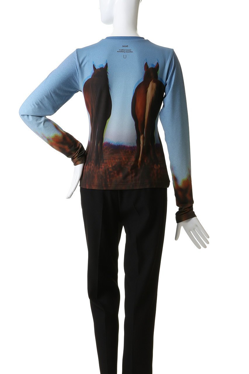 【メゾンスペシャル/MAISON SPECIAL】のTwin Horse Skin Top/ツインホーススキントップ 人気、トレンドファッション・服の通販 founy(ファニー) 　ファッション　Fashion　レディースファッション　Fashion for Women　トップス・カットソー　Cut & Sew Tops　シャツ・ブラウス・オフィスカジュアル　Elegant Blouses & Button-Ups　ロングTシャツ・Tシャツ　Longline T-Shirts & Tees　カットソー・ベーシックTシャツ　Cut-and-Sewn Tops / Stretch Tees & Basics　インナー　Innerwear　スリーブ　Sleeve, Long Sleeve / Short Sleeve　フィット　Fit, Slim Fit　プリント　Print, Printed Pattern　ロング　Long, Long-Length　other-4|ID: prp329100004901847 ipo3291000000036711953