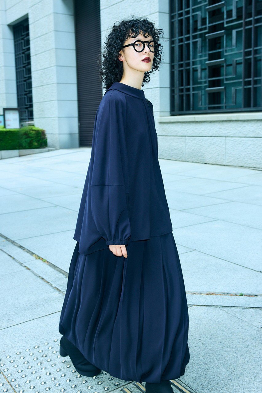 【エンフォルド/ENFOLD】のSTAND DRAPE 人気、トレンドファッション・服の通販 founy(ファニー) 　ファッション　Fashion　レディースファッション　Fashion for Women　トップス・カットソー　Cut & Sew Tops　シャツ・ブラウス・オフィスカジュアル　Elegant Blouses & Button-Ups　エレガント 上品　Elegant　シンプル　Simple, Minimal　スリーブ　Sleeve, Long Sleeve / Short Sleeve　ドレープ　Drape, Draping Fabric　リラックス　Relax, Relaxed Fit　ロング　Long, Long-Length　夏　Summer　other-6|ID: prp329100004901865 ipo3291000000036682492