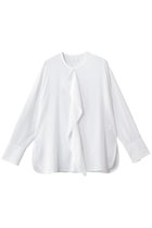 【エブール/ebure】の【店舗限定】ドレープポプリン ノーカラーブラウス ホワイト|ID: prp329100004901870 ipo3291000000036682526