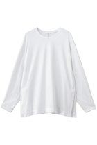 【エブール/ebure】の【店舗限定】ハイカウントプレーティング天竺 プルオーバーブラウス 人気、トレンドファッション・服の通販 founy(ファニー) ファッション Fashion レディースファッション Fashion for Women トップス・カットソー Cut & Sew Tops シャツ・ブラウス・オフィスカジュアル Elegant Blouses & Button-Ups カジュアルプルオーバー・ニットトップス Pullovers & Knit Tops / Casual Pullovers なめらか Smooth, Silky Texture カットソー Cut and Sewn Top シンプル Simple, Minimal ストレッチ Stretch, Stretchy Fabric スリット Slit, Slit Detail スリーブ Sleeve, Long Sleeve / Short Sleeve ロング Long, Long-Length エレガント 上品 Elegant thumbnail ホワイト|ID: prp329100004901871 ipo3291000000036682534