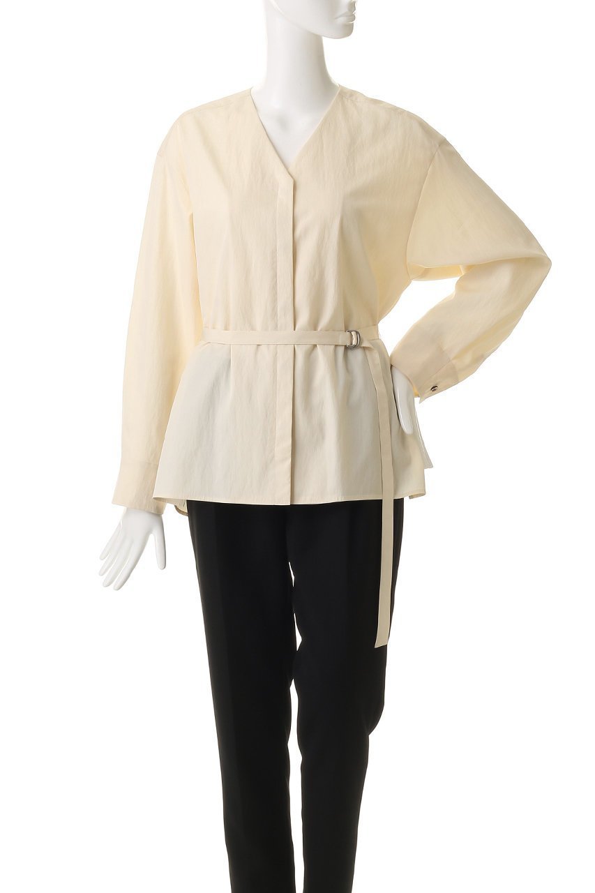 【エブール/ebure】の【店舗限定】リライムタイプライター ノーカラーブラウス 人気、トレンドファッション・服の通販 founy(ファニー) ファッション Fashion レディースファッション Fashion for Women トップス・カットソー Cut & Sew Tops シャツ・ブラウス・オフィスカジュアル Elegant Blouses & Button-Ups おすすめ Recommended / Our Picks なめらか Smooth, Silky Texture スリーブ Sleeve, Long Sleeve / Short Sleeve セットアップ Set-Up, Coordinated Outfit タイプライター Typewriter Fabric, Crisp Cotton ブラウジング Blouson Silhouette, Cinched Waist ロング Long, Long-Length other-2|ID: prp329100004901872 ipo3291000000036682543