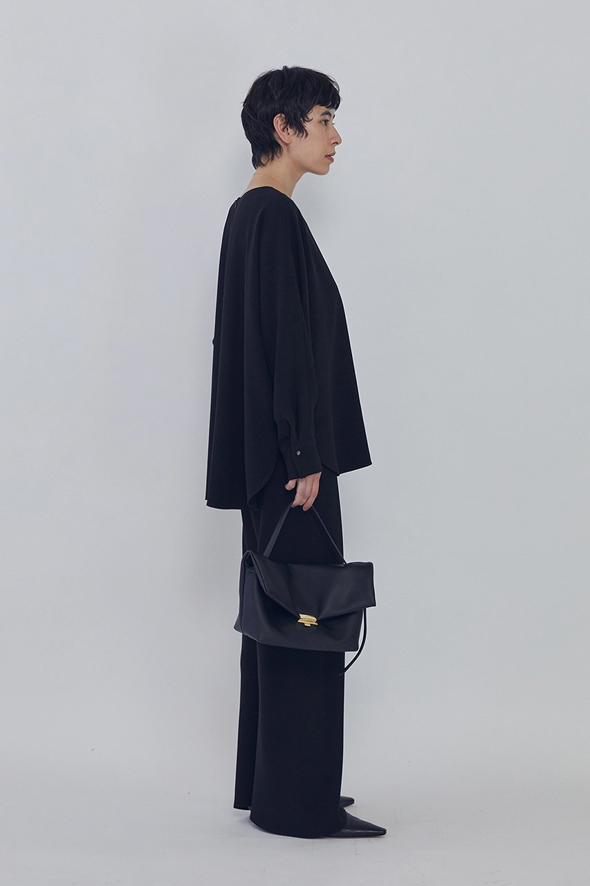 【プルミエ アロンディスモン/1er Arrondissement】のダブルクロスドルマンブラウス 人気、トレンドファッション・服の通販 founy(ファニー) 　ファッション　Fashion　レディースファッション　Fashion for Women　トップス・カットソー　Cut & Sew Tops　シャツ・ブラウス・オフィスカジュアル　Elegant Blouses & Button-Ups　カフス　Cuff Design　スリーブ　Sleeve, Long Sleeve / Short Sleeve　ダブル　Double, Double-Breasted　ドレープ　Drape, Draping Fabric　ロング　Long, Long-Length　other-8|ID: prp329100004901876 ipo3291000000036682584