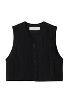 【プレインピープル/PLAIN PEOPLE】のコットンキルティングべスト 人気、トレンドファッション・服の通販 founy(ファニー) ファッション Fashion レディースファッション Fashion for Women アウター Coat / Outerwear Collection レディースジャケット・軽アウター Jackets キルティング Quilted, Quilting キルト Quilt, Quilted Fabric コンパクト Compact, Small Size ジャケット Jacket, Outerwear スクエア Square, Square Shape バランス Balance, Style Balance ベスト Vest, Waistcoat ヴィンテージ Vintage Style エレガント 上品 Elegant thumbnail ブラック|ID: prp329100004901883 ipo3291000000036682629