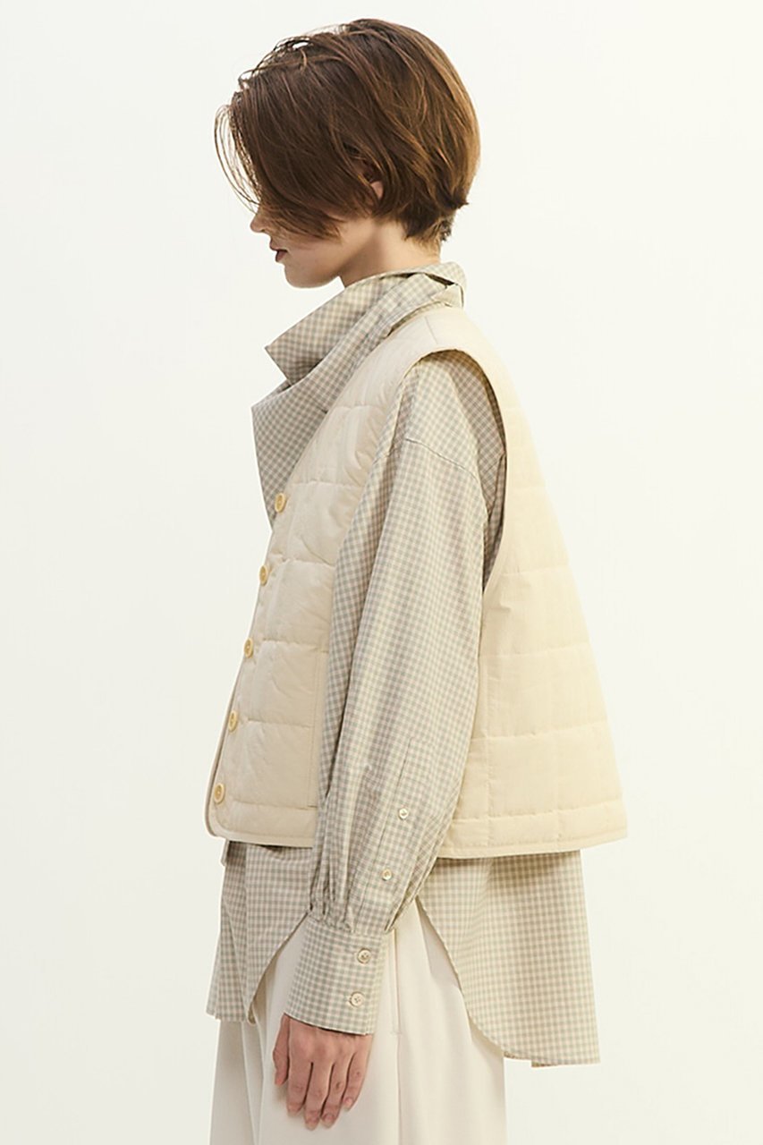 【プレインピープル/PLAIN PEOPLE】のコットンキルティングべスト 人気、トレンドファッション・服の通販 founy(ファニー) 　ファッション　Fashion　レディースファッション　Fashion for Women　アウター　Coat / Outerwear Collection　レディースジャケット・軽アウター　Jackets　キルティング　Quilted, Quilting　キルト　Quilt, Quilted Fabric　コンパクト　Compact, Small Size　ジャケット　Jacket, Outerwear　スクエア　Square, Square Shape　バランス　Balance, Style Balance　ベスト　Vest, Waistcoat　ヴィンテージ　Vintage Style　エレガント 上品　Elegant　other-2|ID: prp329100004901883 ipo3291000000036711968