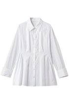 【アルアバイル/allureville】の【LOULOU WILLOUGHBY】タックシェイプシャツ 人気、トレンドファッション・服の通販 founy(ファニー) ファッション Fashion レディースファッション Fashion for Women トップス・カットソー Cut & Sew Tops シャツ・ブラウス・オフィスカジュアル Elegant Blouses & Button-Ups おすすめ Recommended / Our Picks カフス Cuff Design シェイプ Shape, Slim Fit ジャケット Jacket, Outerwear スリーブ Sleeve, Long Sleeve / Short Sleeve チュニック Tunic, Long Top フィット Fit, Slim Fit フレア Flare, Flared ロング Long, Long-Length thumbnail ホワイト|ID: prp329100004901889 ipo3291000000036682712