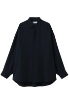 【グラフペーパー/Graphpaper】のSatin Oversized Regular Collor Shirt 人気、トレンドファッション・服の通販 founy(ファニー) ファッション Fashion レディースファッション Fashion for Women トップス・カットソー Cut & Sew Tops シャツ・ブラウス・オフィスカジュアル Elegant Blouses & Button-Ups サテン Satin, Glossy Fabric スリーブ Sleeve, Long Sleeve / Short Sleeve リラックス Relax, Relaxed Fit レギュラー Regular, Standard Fit ロング Long, Long-Length エレガント 上品 Elegant 羽織 Haori, Light Jacket thumbnail NAVY|ID: prp329100004901915 ipo3291000000036682983