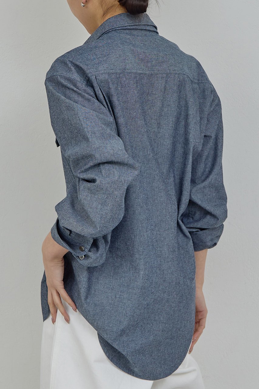 【ガリャルダガランテ/GALLARDAGALANTE】の【PEAS】タイ付きシャツ 人気、トレンドファッション・服の通販 founy(ファニー) ファッション Fashion レディースファッション Fashion for Women トップス・カットソー Cut & Sew Tops シャツ・ブラウス・オフィスカジュアル Elegant Blouses & Button-Ups おすすめ Recommended / Our Picks スリーブ Sleeve, Long Sleeve / Short Sleeve マニッシュ Mannish, Boyish リラックス Relax, Relaxed Fit ロング Long, Long-Length ワーク Workwear, Utility Style ヴィンテージ Vintage Style other-7|ID: prp329100004901933 ipo3291000000036683153