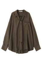 【エトレトウキョウ/ETRE TOKYO】のキュプラネクタイオーバーサイズシャツ 人気、トレンドファッション・服の通販 founy(ファニー) ファッション Fashion レディースファッション Fashion for Women トップス・カットソー Cut & Sew Tops シャツ・ブラウス・オフィスカジュアル Elegant Blouses & Button-Ups カフス Cuff Design キュプラ Cupro, Eco Fabric シンプル Simple, Minimal スリーブ Sleeve, Long Sleeve / Short Sleeve とろみ Fluid, Flowy Fabric ドレープ Drape, Draping Fabric なめらか Smooth, Silky Texture フロント Front, Front Design ポケット Pocket, Pocket Detail リラックス Relax, Relaxed Fit ロング Long, Long-Length エレガント 上品 Elegant thumbnail ブラウン|ID: prp329100004901936 ipo3291000000036683215