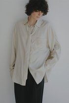 【エトレトウキョウ/ETRE TOKYO】のキュプラネクタイオーバーサイズシャツ 人気、トレンドファッション・服の通販 founy(ファニー) ファッション Fashion レディースファッション Fashion for Women トップス・カットソー Cut & Sew Tops シャツ・ブラウス・オフィスカジュアル Elegant Blouses & Button-Ups カフス Cuff Design キュプラ Cupro, Eco Fabric シンプル Simple, Minimal スリーブ Sleeve, Long Sleeve / Short Sleeve とろみ Fluid, Flowy Fabric ドレープ Drape, Draping Fabric なめらか Smooth, Silky Texture フロント Front, Front Design ポケット Pocket, Pocket Detail リラックス Relax, Relaxed Fit ロング Long, Long-Length エレガント 上品 Elegant thumbnail ライトベージュ|ID: prp329100004901936 ipo3291000000036683216