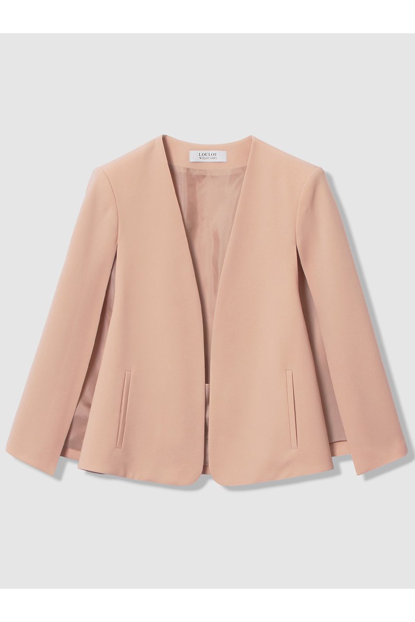 【アルアバイル/allureville】の【Loulou Willoughby】リトルブラックケープJK A インテリア・キッズ・メンズ・レディースファッション・服の通販 founy(ファニー) 　ファッション　Fashion　レディースファッション　Fashion for Women　アウター　Coat / Outerwear Collection　レディースジャケット・軽アウター　Jackets　ジャケット　Jacket, Outerwear　エレガント 上品　Elegant　ピンク|ID: prp329100004901937 ipo3291000000036683238