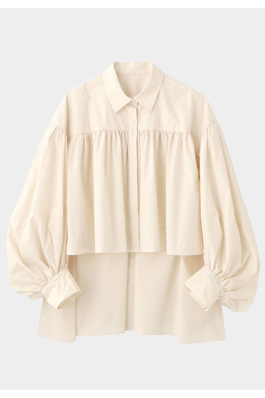 【ル フィル/LE PHIL】のクリスピータフタギャザーブラウス 人気、トレンドファッション・服の通販 founy(ファニー) ファッション Fashion レディースファッション Fashion for Women トップス・カットソー Cut & Sew Tops シャツ・ブラウス・オフィスカジュアル Elegant Blouses & Button-Ups スタンダード Standard, Basic ストレッチ Stretch, Stretchy Fabric スリーブ Sleeve, Long Sleeve / Short Sleeve バランス Balance, Style Balance ロング Long, Long-Length other-1|ID: prp329100004901969 ipo3291000000036683579