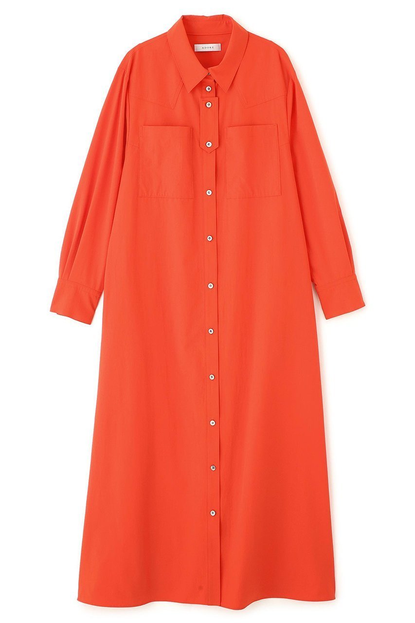 【アドーア/ADORE】のソフトタイプライターワンピース 人気、トレンドファッション・服の通販 founy(ファニー) 　ファッション　Fashion　レディースファッション　Fashion for Women　ワンピース　Dresses　チュニック　Tunic Tops & Dresses　ウエスタン　Western Style　タイプライター　Typewriter Fabric, Crisp Cotton　チュニック　Tunic, Long Top　ドレス　Dress, One-Piece　ヨーク　Yoke, Yoke Design　ロング　Long, Long-Length　 other-1|ID: prp329100004901974 ipo3291000000036683620