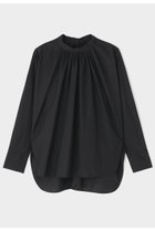 【ル フィル/LE PHIL】のタイプライターバックボタンブラウス 人気、トレンドファッション・服の通販 founy(ファニー) ファッション Fashion レディースファッション Fashion for Women トップス・カットソー Cut & Sew Tops シャツ・ブラウス・オフィスカジュアル Elegant Blouses & Button-Ups バッグ Bags ギャザー Gathered, Ruffled スリーブ Sleeve, Long Sleeve / Short Sleeve タイプライター Typewriter Fabric, Crisp Cotton ロング Long, Long-Length thumbnail ブラック|ID: prp329100004901979 ipo3291000000036683655