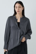 【カオス/Chaos】のモーラスタンドスキッパーブラウス チャコール|ID: prp329100004901996 ipo3291000000036683808