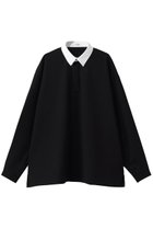 【ザ リラクス/THE RERACS】のロングスリーブクレリックポロシャツ 人気、トレンドファッション・服の通販 founy(ファニー) ファッション Fashion レディースファッション Fashion for Women トップス・カットソー Cut & Sew Tops シャツ・ブラウス・オフィスカジュアル Elegant Blouses & Button-Ups ポロシャツ・きれいめカジュアル Smart-Casual Polo Tops ポロシャツ Polo Shirt, Collared Tee thumbnail ブラック|ID: prp329100004902010 ipo3291000000036683954