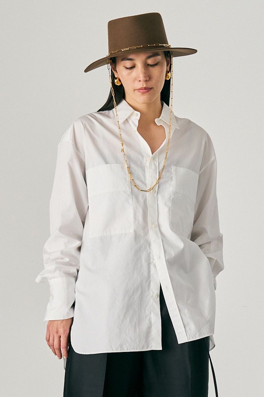 【カオス/Chaos】のガールフレンドシャツ インテリア・キッズ・メンズ・レディースファッション・服の通販 founy(ファニー) 　ファッション　Fashion　レディースファッション　Fashion for Women　トップス・カットソー　Cut & Sew Tops　シャツ・ブラウス・オフィスカジュアル　Elegant Blouses & Button-Ups　なめらか　Smooth, Silky Texture　コンパクト　Compact, Small Size　ショート　Short, Short Length　シルク　Silk, 100% Silk　スリーブ　Sleeve, Long Sleeve / Short Sleeve　ロング　Long, Long-Length　定番　Standard, Basic Item　ホワイト|ID: prp329100004902023 ipo3291000000036684075