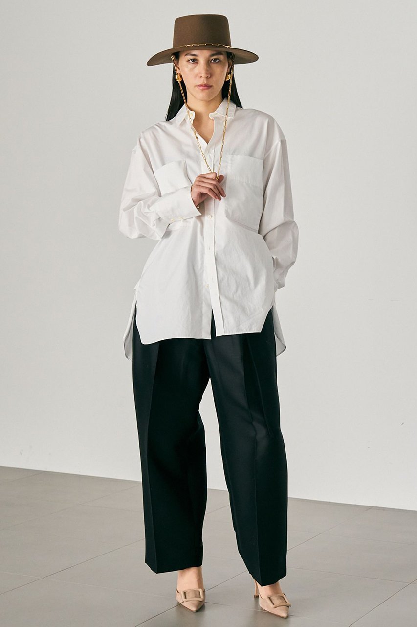 【カオス/Chaos】のガールフレンドシャツ 人気、トレンドファッション・服の通販 founy(ファニー) 　ファッション　Fashion　レディースファッション　Fashion for Women　トップス・カットソー　Cut & Sew Tops　シャツ・ブラウス・オフィスカジュアル　Elegant Blouses & Button-Ups　なめらか　Smooth, Silky Texture　コンパクト　Compact, Small Size　ショート　Short, Short Length　シルク　Silk, 100% Silk　スリーブ　Sleeve, Long Sleeve / Short Sleeve　ロング　Long, Long-Length　定番　Standard, Basic Item　other-3|ID: prp329100004902023 ipo3291000000036684079