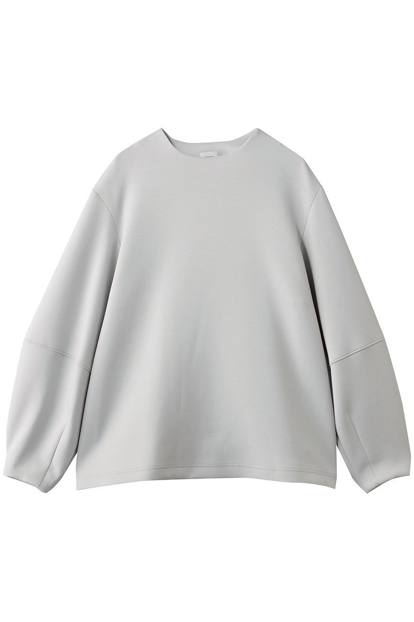 【マノフ/MANOF】のCURVED SLEEVES TOPSトップス インテリア・キッズ・メンズ・レディースファッション・服の通販 founy(ファニー) 　ファッション　Fashion　レディースファッション　Fashion for Women　トップス・カットソー　Cut & Sew Tops　シャツ・ブラウス・オフィスカジュアル　Elegant Blouses & Button-Ups　ロングTシャツ・Tシャツ　Longline T-Shirts & Tees　カットソー・ベーシックTシャツ　Cut-and-Sewn Tops / Stretch Tees & Basics　シンプル　Simple, Minimal　スリーブ　Sleeve, Long Sleeve / Short Sleeve　ロング　Long, Long-Length　GRAY|ID: prp329100004902028 ipo3291000000036684119