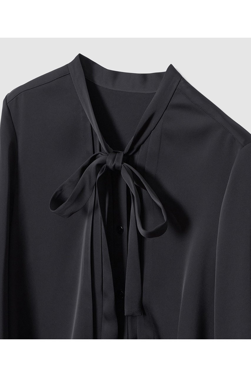 【アナイ/ANAYI】の【セットアップ対象商品】ストレッチダブルサテンボウタックブラウス 人気、トレンドファッション・服の通販 founy(ファニー) 　ファッション　Fashion　レディースファッション　Fashion for Women　トップス・カットソー　Cut & Sew Tops　シャツ・ブラウス・オフィスカジュアル　Elegant Blouses & Button-Ups　なめらか　Smooth, Silky Texture　サテン　Satin, Glossy Fabric　ジャケット　Jacket, Outerwear　ストレッチ　Stretch, Stretchy Fabric　スリーブ　Sleeve, Long Sleeve / Short Sleeve　セットアップ　Set-Up, Coordinated Outfit　リボン　Ribbon, Bow　ロング　Long, Long-Length　エレガント 上品　Elegant　長袖　Long Sleeve, Full Sleeve　other-3|ID: prp329100004902034 ipo3291000000036684175