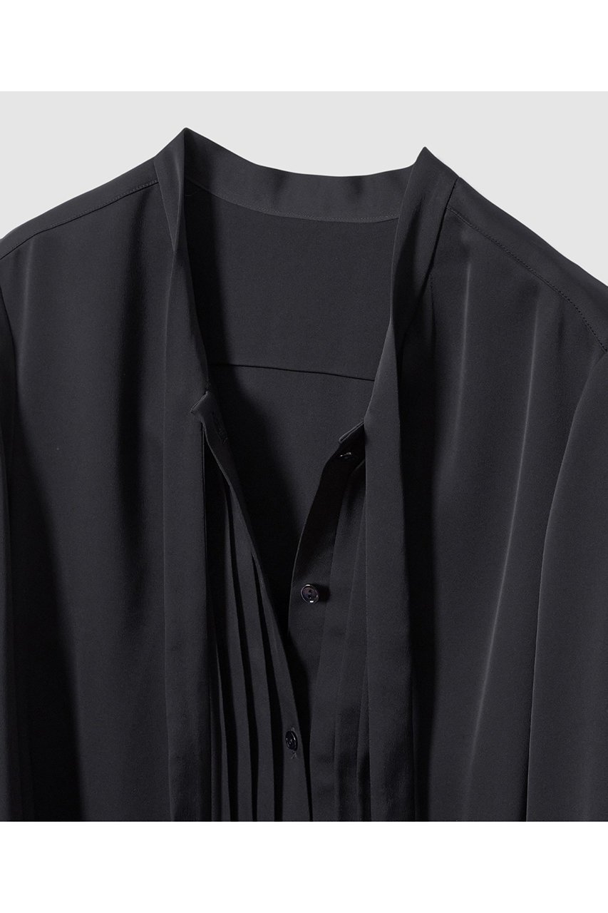 【アナイ/ANAYI】の【セットアップ対象商品】ストレッチダブルサテンボウタックブラウス 人気、トレンドファッション・服の通販 founy(ファニー) 　ファッション　Fashion　レディースファッション　Fashion for Women　トップス・カットソー　Cut & Sew Tops　シャツ・ブラウス・オフィスカジュアル　Elegant Blouses & Button-Ups　なめらか　Smooth, Silky Texture　サテン　Satin, Glossy Fabric　ジャケット　Jacket, Outerwear　ストレッチ　Stretch, Stretchy Fabric　スリーブ　Sleeve, Long Sleeve / Short Sleeve　セットアップ　Set-Up, Coordinated Outfit　リボン　Ribbon, Bow　ロング　Long, Long-Length　エレガント 上品　Elegant　長袖　Long Sleeve, Full Sleeve　other-4|ID: prp329100004902034 ipo3291000000036684176