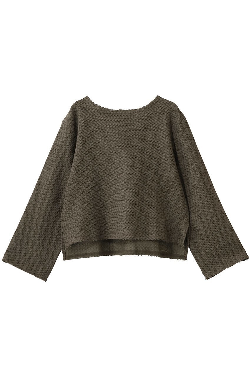 【スリー ドッツ/three dots】のラッセル バックリボントップス インテリア・キッズ・メンズ・レディースファッション・服の通販 founy(ファニー) 　ファッション　Fashion　レディースファッション　Fashion for Women　トップス・カットソー　Cut & Sew Tops　シャツ・ブラウス・オフィスカジュアル　Elegant Blouses & Button-Ups　ロングTシャツ・Tシャツ　Longline T-Shirts & Tees　カットソー・ベーシックTシャツ　Cut-and-Sewn Tops / Stretch Tees & Basics　シアー　Sheer, See-Through　スリーブ　Sleeve, Long Sleeve / Short Sleeve　ラッセル　Raschel, Raschel Lace　リボン　Ribbon, Bow　レース　Lace, Lace Fabric　ロング　Long, Long-Length　春　Spring　カーキ|ID: prp329100004902060 ipo3291000000036684424