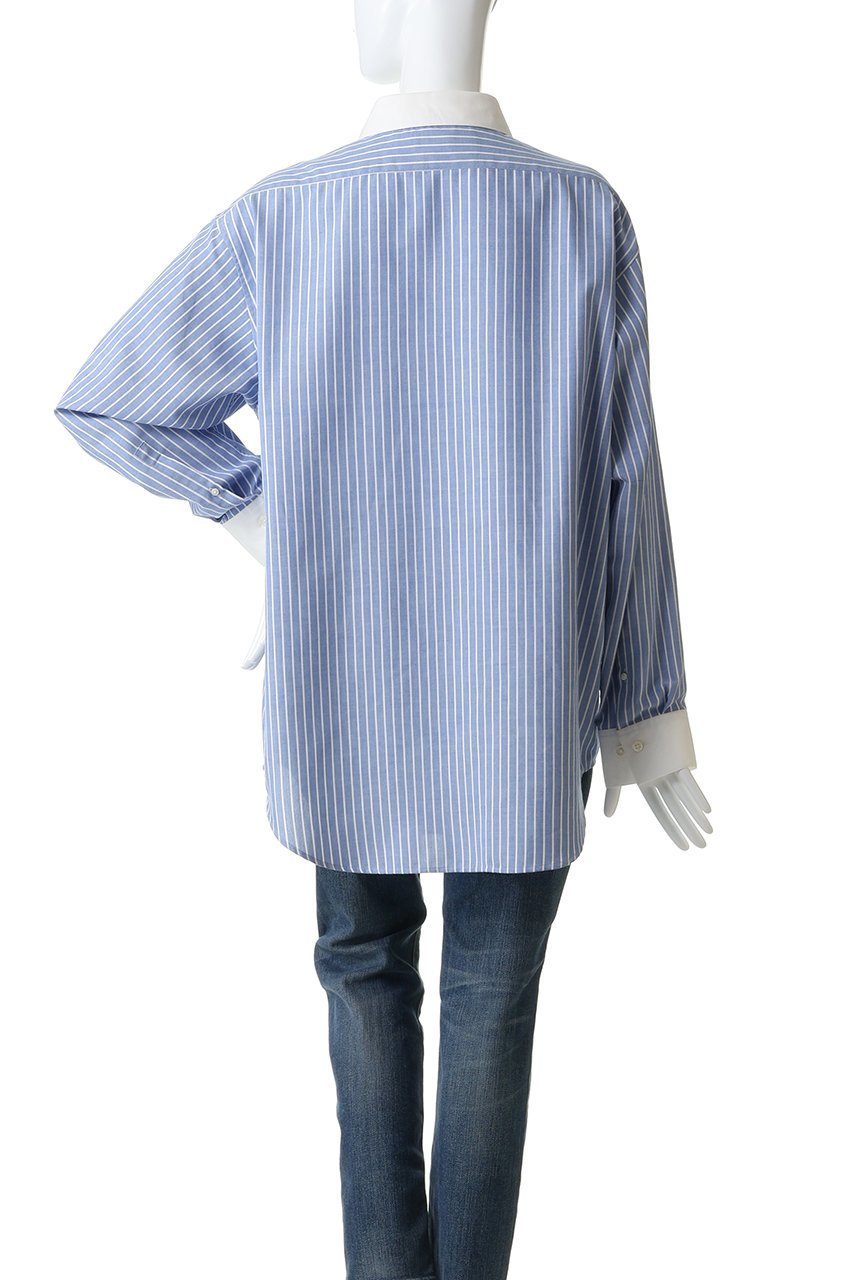 【シンゾーン/Shinzone】のクレリックシャツ 人気、トレンドファッション・服の通販 founy(ファニー) 　ファッション　Fashion　レディースファッション　Fashion for Women　トップス・カットソー　Cut & Sew Tops　シャツ・ブラウス・オフィスカジュアル　Elegant Blouses & Button-Ups　オックス　Oxford Fabric　カフス　Cuff Design　ストライプ　Stripe, Striped Pattern　スリーブ　Sleeve, Long Sleeve / Short Sleeve　ビジネス 仕事 通勤　Business / Work / Commuting　ロング　Long, Long-Length　エレガント 上品　Elegant　other-4|ID: prp329100004902062 ipo3291000000036684443