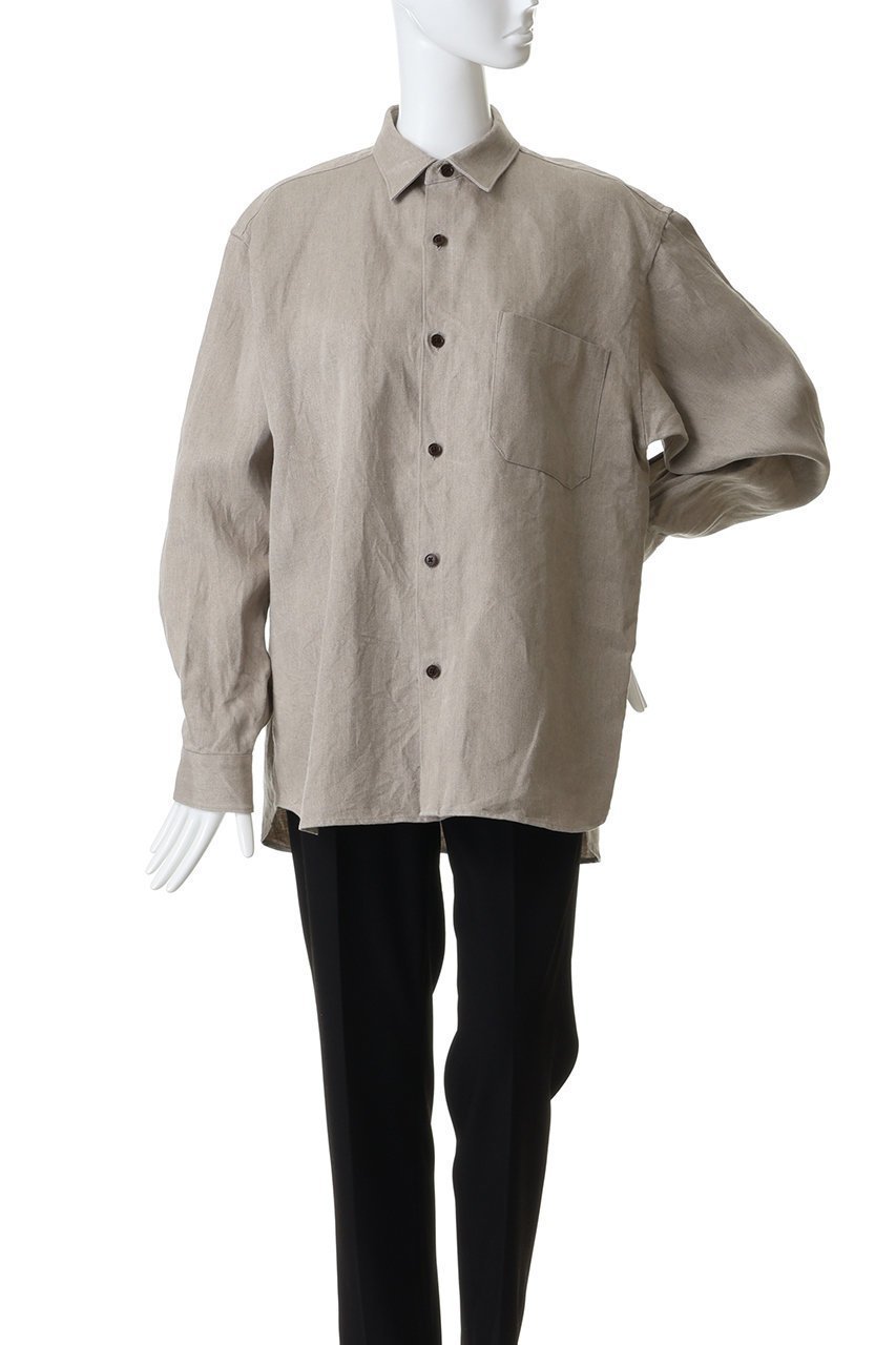 【オブラダ/Oblada】のリネンオーセンティックシャツ 人気、トレンドファッション・服の通販 founy(ファニー) 　ファッション　Fashion　レディースファッション　Fashion for Women　トップス・カットソー　Cut & Sew Tops　シャツ・ブラウス・オフィスカジュアル　Elegant Blouses & Button-Ups　スリーブ　Sleeve, Long Sleeve / Short Sleeve　リネン　Linen, Linen Fabric　ロング　Long, Long-Length　定番　Standard, Basic Item　other-2|ID: prp329100004902068 ipo3291000000036712273