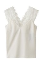 【ルームエイト/Room no.8】の【Room no.8 BLACK】VIN-SATIN レース キャミ 人気、トレンドファッション・服の通販 founy(ファニー) ファッション Fashion レディースファッション Fashion for Women トップス・カットソー Cut & Sew Tops キャミソール&ノースリーブ Camisoles & Sleeveless Tops シャツ・ブラウス・オフィスカジュアル Elegant Blouses & Button-Ups ロングTシャツ・Tシャツ Longline T-Shirts & Tees カットソー・ベーシックTシャツ Cut-and-Sewn Tops / Stretch Tees & Basics キャミ Camisole, Cami Top キャミソール Camisole, Spaghetti Strap Top ジャケット Jacket, Outerwear タンク Tank Top, Sleeveless Top ランジェリー Lingerie, Intimate Wear レース Lace, Lace Fabric エレガント 上品 Elegant thumbnail クリーム|ID: prp329100004902070 ipo3291000000036684504