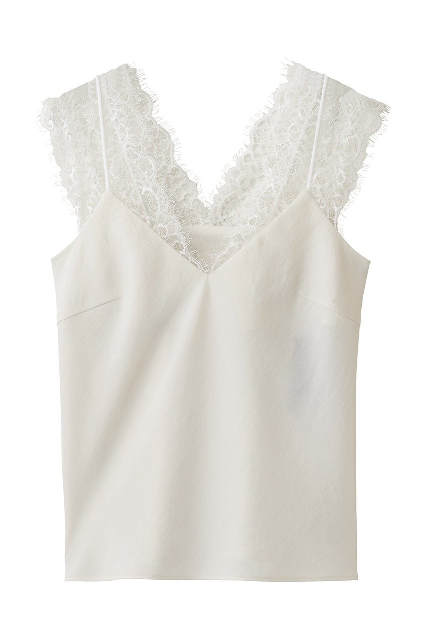 【ルームエイト/Room no.8】の【Room no.8 BLACK】VIN-SATIN レース キャミ インテリア・キッズ・メンズ・レディースファッション・服の通販 founy(ファニー) 　ファッション　Fashion　レディースファッション　Fashion for Women　トップス・カットソー　Cut & Sew Tops　キャミソール&ノースリーブ　Camisoles & Sleeveless Tops　シャツ・ブラウス・オフィスカジュアル　Elegant Blouses & Button-Ups　ロングTシャツ・Tシャツ　Longline T-Shirts & Tees　カットソー・ベーシックTシャツ　Cut-and-Sewn Tops / Stretch Tees & Basics　キャミ　Camisole, Cami Top　キャミソール　Camisole, Spaghetti Strap Top　ジャケット　Jacket, Outerwear　タンク　Tank Top, Sleeveless Top　ランジェリー　Lingerie, Intimate Wear　レース　Lace, Lace Fabric　エレガント 上品　Elegant　クリーム|ID: prp329100004902070 ipo3291000000036684504