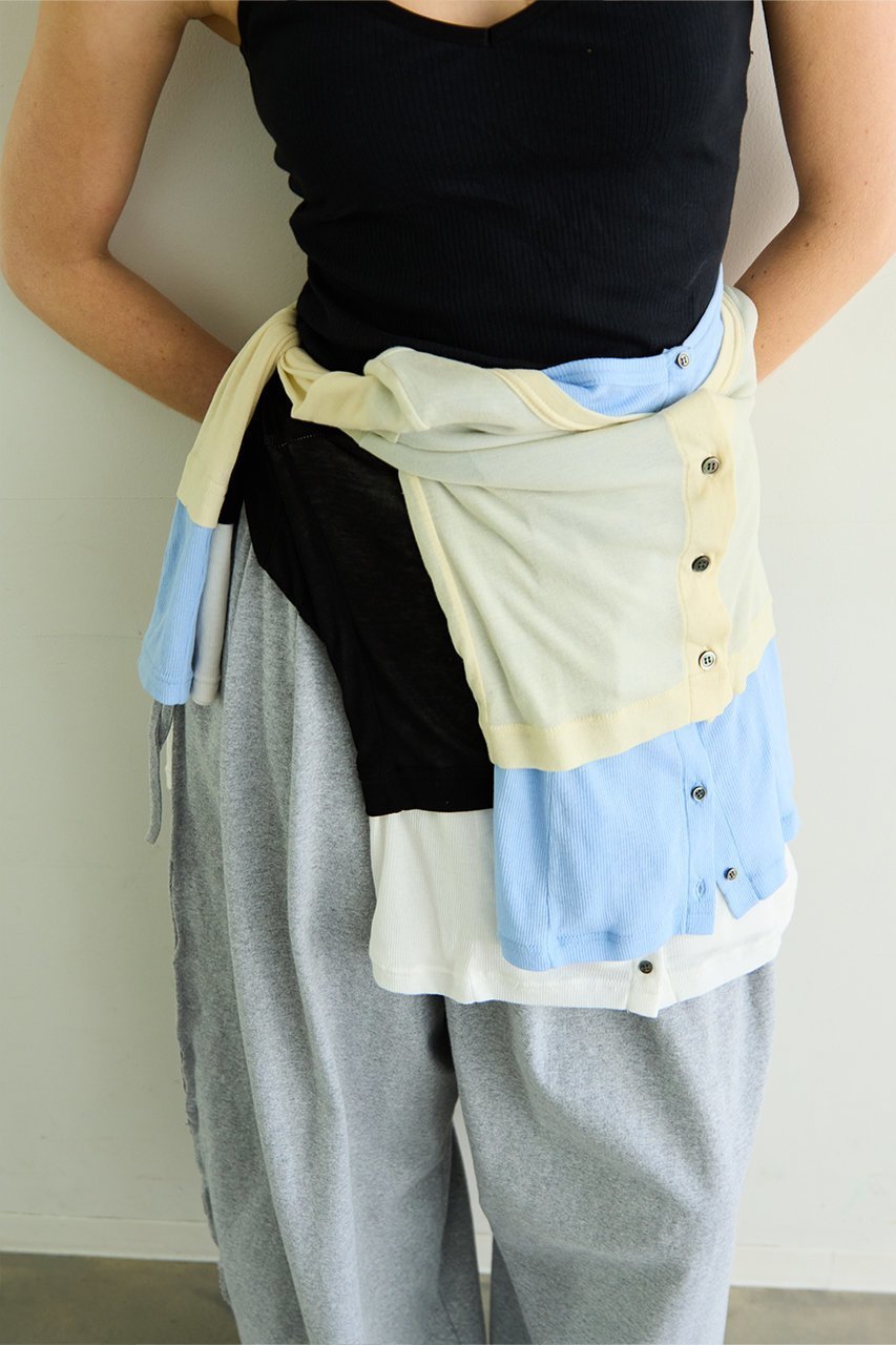 【メゾンスペシャル/MAISON SPECIAL】の2WAY Neck Bicolor Comfort Top/2WAYネックバイカラーコンフィートップ 人気、トレンドファッション・服の通販 founy(ファニー) 　ファッション　Fashion　レディースファッション　Fashion for Women　トップス・カットソー　Cut & Sew Tops　シャツ・ブラウス・オフィスカジュアル　Elegant Blouses & Button-Ups　ロングTシャツ・Tシャツ　Longline T-Shirts & Tees　カットソー・ベーシックTシャツ　Cut-and-Sewn Tops / Stretch Tees & Basics　カーディガン　Cardigan, Knitwear　スリーブ　Sleeve, Long Sleeve / Short Sleeve　ロング　Long, Long-Length　夏　Summer　other-7|ID: prp329100004902074 ipo3291000000036684542