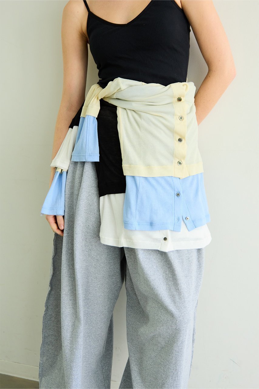 【メゾンスペシャル/MAISON SPECIAL】の2WAY Neck Bicolor Comfort Top/2WAYネックバイカラーコンフィートップ 人気、トレンドファッション・服の通販 founy(ファニー) 　ファッション　Fashion　レディースファッション　Fashion for Women　トップス・カットソー　Cut & Sew Tops　シャツ・ブラウス・オフィスカジュアル　Elegant Blouses & Button-Ups　ロングTシャツ・Tシャツ　Longline T-Shirts & Tees　カットソー・ベーシックTシャツ　Cut-and-Sewn Tops / Stretch Tees & Basics　カーディガン　Cardigan, Knitwear　スリーブ　Sleeve, Long Sleeve / Short Sleeve　ロング　Long, Long-Length　夏　Summer　other-8|ID: prp329100004902074 ipo3291000000036684543