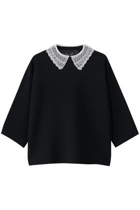 【ルームエイト/Room no.8】の【Room no.8 BLACK】NEEDLE レースカラー ドルマンスリーブ トップス 人気、トレンドファッション・服の通販 founy(ファニー) ファッション Fashion レディースファッション Fashion for Women トップス・カットソー Cut & Sew Tops シャツ・ブラウス・オフィスカジュアル Elegant Blouses & Button-Ups クラシカル Classical, Vintage-Inspired ショート Short, Short Length スリーブ Sleeve, Long Sleeve / Short Sleeve フェミニン Feminine, Girly レース Lace, Lace Fabric |ID:prp329100004902080