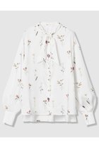 【アナイ/ANAYI】のボタニカルサテンプリントスカーフタイ ブラウス 人気、トレンドファッション・服の通販 founy(ファニー) ファッション Fashion レディースファッション Fashion for Women トップス・カットソー Cut & Sew Tops シャツ・ブラウス・オフィスカジュアル Elegant Blouses & Button-Ups ショルダー Shoulder, Shoulder Strap シンプル Simple, Minimal スカーフ Scarf, Neckwear スタンド Stand Collar, Upright Stand スリーブ Sleeve, Long Sleeve / Short Sleeve ドロップ Drop Shoulder, Dropped Style プリント Print, Printed Pattern ボタニカル Botanical, Floral Pattern モチーフ Motif, Design Theme リラックス Relax, Relaxed Fit ロング Long, Long-Length thumbnail ホワイト|ID: prp329100004902090 ipo3291000000036684683
