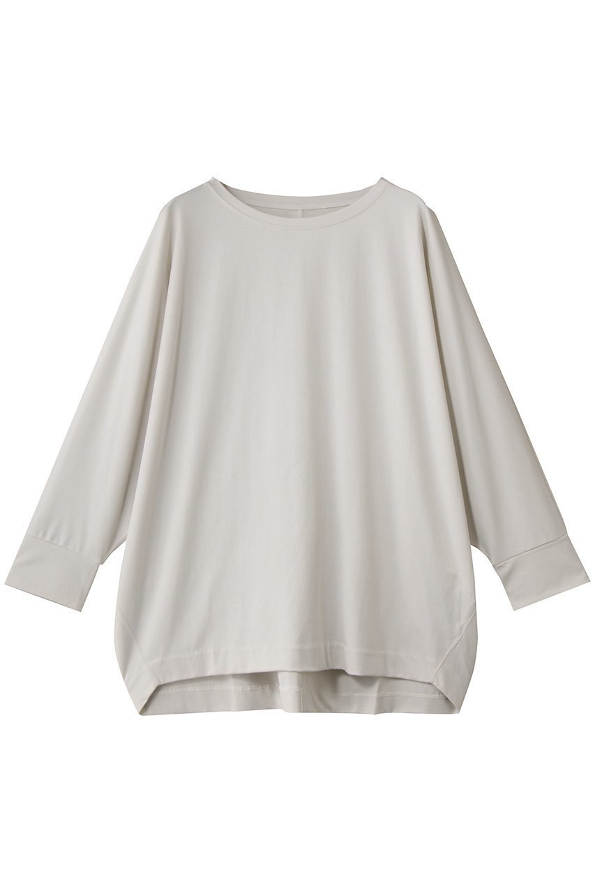 【ガリャルダガランテ/GALLARDAGALANTE】の【セットアップ対応】キュプラジャージードルマンプルオーバー 人気、トレンドファッション・服の通販 founy(ファニー) ファッション Fashion レディースファッション Fashion for Women トップス・カットソー Cut & Sew Tops シャツ・ブラウス・オフィスカジュアル Elegant Blouses & Button-Ups ロングTシャツ・Tシャツ Longline T-Shirts & Tees カジュアルプルオーバー・ニットトップス Pullovers & Knit Tops / Casual Pullovers カットソー・ベーシックTシャツ Cut-and-Sewn Tops / Stretch Tees & Basics とろみ Fluid, Flowy Fabric キュプラ Cupro, Eco Fabric シンプル Simple, Minimal スラックス Slacks, Dress Pants スリーブ Sleeve, Long Sleeve / Short Sleeve セットアップ Set-Up, Coordinated Outfit デニム Denim, Jeans Material ロング Long, Long-Length エレガント 上品 Elegant other-1|ID: prp329100004902092 ipo3291000000036684716