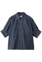 【ジル サンダー/JIL SANDER】のコットンシャンブレー ハーフスリーブシャツ 人気、トレンドファッション・服の通販 founy(ファニー) ファッション Fashion レディースファッション Fashion for Women トップス・カットソー Cut & Sew Tops シャツ・ブラウス・オフィスカジュアル Elegant Blouses & Button-Ups おすすめ Recommended / Our Picks キャミソール Camisole, Spaghetti Strap Top ギャザー Gathered, Ruffled ショート Short, Short Length スリーブ Sleeve, Long Sleeve / Short Sleeve タンク Tank Top, Sleeveless Top デニム Denim, Jeans Material thumbnail インディゴ|ID: prp329100004902124 ipo3291000000036684990