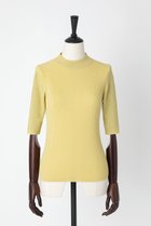 【オーヴィル/EAUVIRE】のモックネックプルオーバー 人気、トレンドファッション・服の通販 founy(ファニー) ファッション Fashion レディースファッション Fashion for Women トップス・カットソー Cut & Sew Tops シャツ・ブラウス・オフィスカジュアル Elegant Blouses & Button-Ups ロングTシャツ・Tシャツ Longline T-Shirts & Tees カジュアルプルオーバー・ニットトップス Pullovers & Knit Tops / Casual Pullovers カットソー・ベーシックTシャツ Cut-and-Sewn Tops / Stretch Tees & Basics イタリア Italy カッティング Cutting Detail スリーブ Sleeve, Long Sleeve / Short Sleeve フィット Fit, Slim Fit ロング Long, Long-Length エレガント 上品 Elegant thumbnail ライトイエロー|ID: prp329100004902133 ipo3291000000036685054