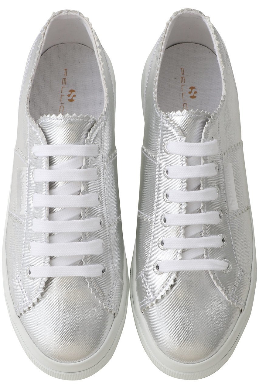 【ペリーコ/PELLICO】の【PELLICO×SUPERGA】メタリック厚底スニーカー 人気、トレンドファッション・服の通販 founy(ファニー) 　ファッション　Fashion　レディースファッション　Fashion for Women　シルバー　Silver, Metallic Silver　スニーカー　Sneakers, Trainers　トレンド　Trend, Trending Now　厚底　Platform Shoes　other-2|ID: prp329100004902138 ipo3291000000036685150