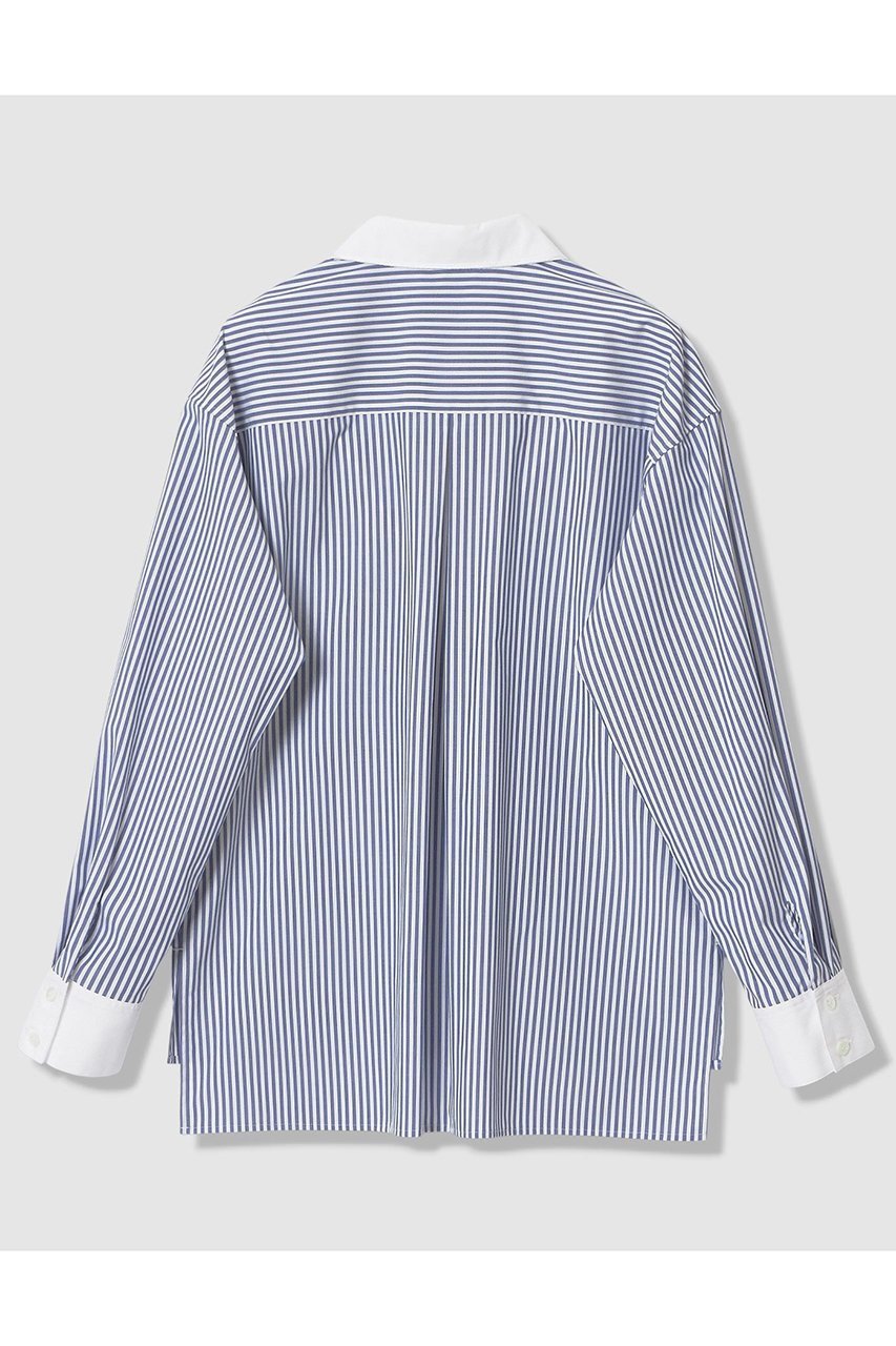 【アナイ/ANAYI】のコットンブロード衿刺繍シャツ 人気、トレンドファッション・服の通販 founy(ファニー) 　ファッション　Fashion　レディースファッション　Fashion for Women　トップス・カットソー　Cut & Sew Tops　シャツ・ブラウス・オフィスカジュアル　Elegant Blouses & Button-Ups　おすすめ　Recommended / Our Picks　インナー　Innerwear　ジャケット　Jacket, Outerwear　ストライプ　Stripe, Striped Pattern　スリーブ　Sleeve, Long Sleeve / Short Sleeve　ブロード　Broadcloth, Fine Cotton　ロング　Long, Long-Length　other-2|ID: prp329100004902141 ipo3291000000036685191