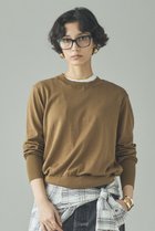 【カレンソロジー/Curensology】のファインコットンクルーネックプルオーバー 人気、トレンドファッション・服の通販 founy(ファニー) ファッション Fashion レディースファッション Fashion for Women トップス・カットソー Cut & Sew Tops ニット Knit Tops & Sweaters カジュアルプルオーバー・ニットトップス Pullovers & Knit Tops / Casual Pullovers なめらか Smooth, Silky Texture イタリア Italy シンプル Simple, Minimal スラックス Slacks, Dress Pants タートル Turtleneck, Turtle Collar デニム Denim, Jeans Material ロング Long, Long-Length ワイド Wide, Wide Fit エレガント 上品 Elegant thumbnail ブラウン|ID: prp329100004902144 ipo3291000000036685260