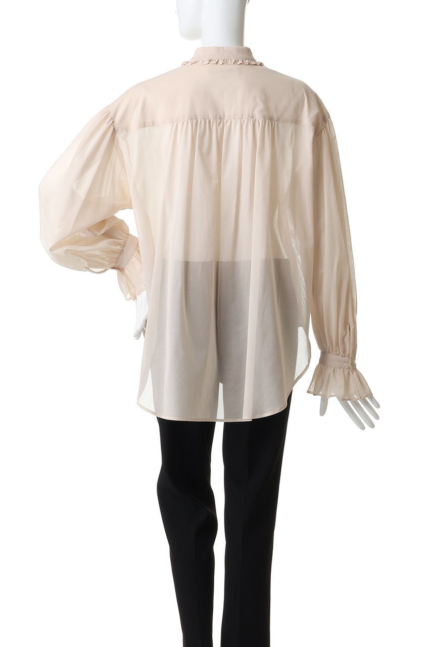 【ビリティス ディセッタン/Bilitis dix-sept ans】のボイルリラックスブラウス 人気、トレンドファッション・服の通販 founy(ファニー) 　ファッション　Fashion　レディースファッション　Fashion for Women　トップス・カットソー　Cut & Sew Tops　シャツ・ブラウス・オフィスカジュアル　Elegant Blouses & Button-Ups　スリーブ　Sleeve, Long Sleeve / Short Sleeve　フェミニン　Feminine, Girly　フリル　Frill, Ruffle　ボトム　Bottoms, Lower Wear　ロング　Long, Long-Length　other-4|ID: prp329100004902152 ipo3291000000036685373