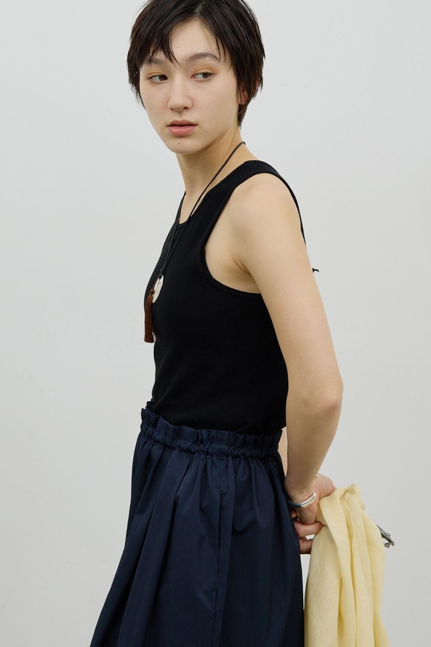 【ガリャルダガランテ/GALLARDAGALANTE】の〈前後2way〉ハイツイストリブタンク 人気、トレンドファッション・服の通販 founy(ファニー) 　ファッション　Fashion　レディースファッション　Fashion for Women　トップス・カットソー　Cut & Sew Tops　キャミソール&ノースリーブ　Camisoles & Sleeveless Tops　シャツ・ブラウス・オフィスカジュアル　Elegant Blouses & Button-Ups　ロングTシャツ・Tシャツ　Longline T-Shirts & Tees　カットソー・ベーシックTシャツ　Cut-and-Sewn Tops / Stretch Tees & Basics　インナー　Innerwear　キャミソール　Camisole, Spaghetti Strap Top　コンパクト　Compact, Small Size　ショルダー　Shoulder, Shoulder Strap　ジャケット　Jacket, Outerwear　タンク　Tank Top, Sleeveless Top　other-6|ID: prp329100004902156 ipo3291000000036685445