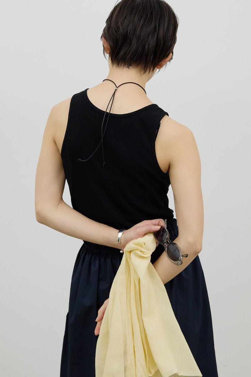 【ガリャルダガランテ/GALLARDAGALANTE】の〈前後2way〉ハイツイストリブタンク 人気、トレンドファッション・服の通販 founy(ファニー) 　ファッション　Fashion　レディースファッション　Fashion for Women　トップス・カットソー　Cut & Sew Tops　キャミソール&ノースリーブ　Camisoles & Sleeveless Tops　シャツ・ブラウス・オフィスカジュアル　Elegant Blouses & Button-Ups　ロングTシャツ・Tシャツ　Longline T-Shirts & Tees　カットソー・ベーシックTシャツ　Cut-and-Sewn Tops / Stretch Tees & Basics　インナー　Innerwear　キャミソール　Camisole, Spaghetti Strap Top　コンパクト　Compact, Small Size　ショルダー　Shoulder, Shoulder Strap　ジャケット　Jacket, Outerwear　タンク　Tank Top, Sleeveless Top　other-7|ID: prp329100004902156 ipo3291000000036685446