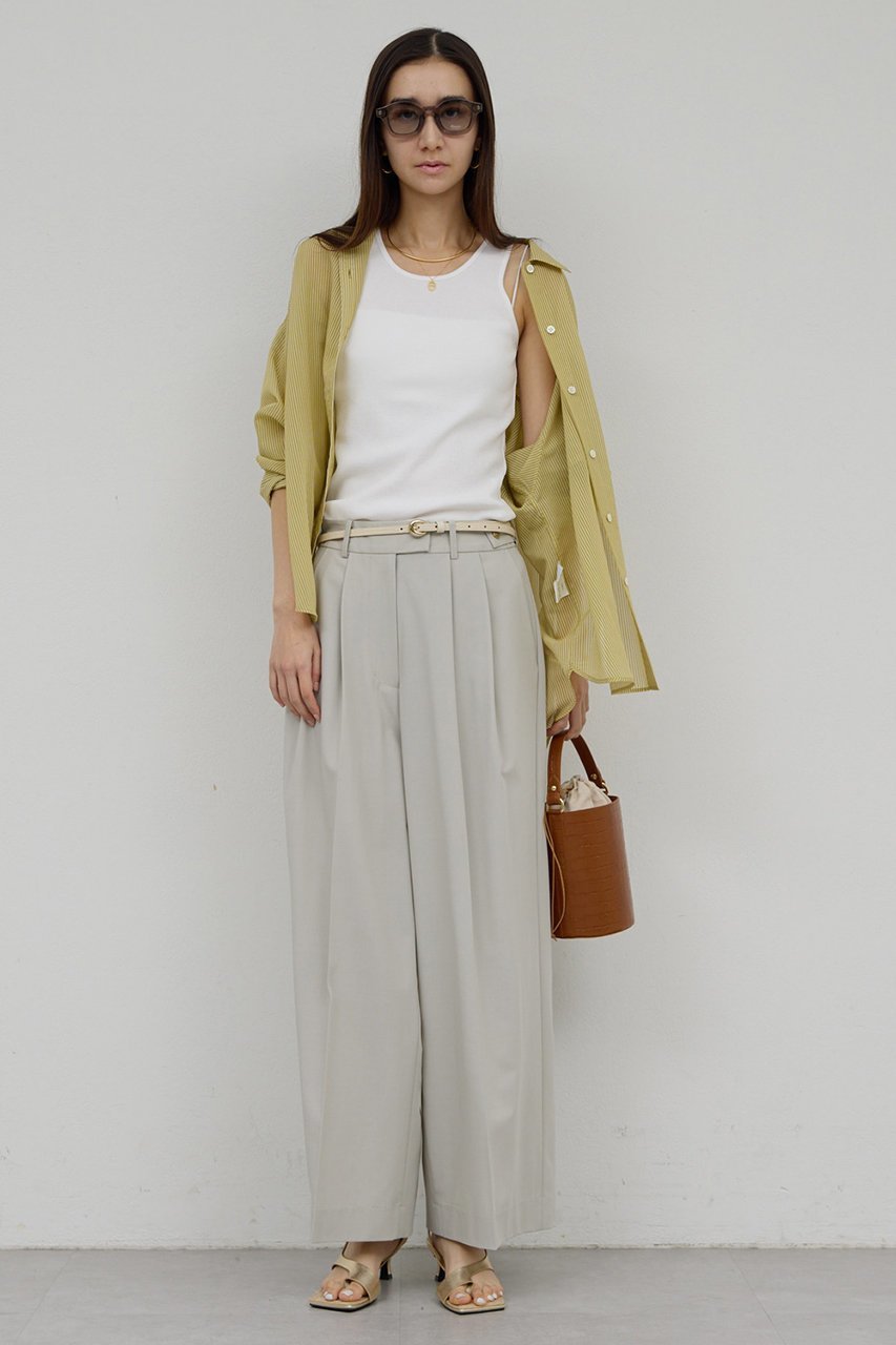 【ガリャルダガランテ/GALLARDAGALANTE】の〈前後2way〉ハイツイストリブタンク 人気、トレンドファッション・服の通販 founy(ファニー) 　ファッション　Fashion　レディースファッション　Fashion for Women　トップス・カットソー　Cut & Sew Tops　キャミソール&ノースリーブ　Camisoles & Sleeveless Tops　シャツ・ブラウス・オフィスカジュアル　Elegant Blouses & Button-Ups　ロングTシャツ・Tシャツ　Longline T-Shirts & Tees　カットソー・ベーシックTシャツ　Cut-and-Sewn Tops / Stretch Tees & Basics　インナー　Innerwear　キャミソール　Camisole, Spaghetti Strap Top　コンパクト　Compact, Small Size　ショルダー　Shoulder, Shoulder Strap　ジャケット　Jacket, Outerwear　タンク　Tank Top, Sleeveless Top　other-2|ID: prp329100004902156 ipo3291000000036712424