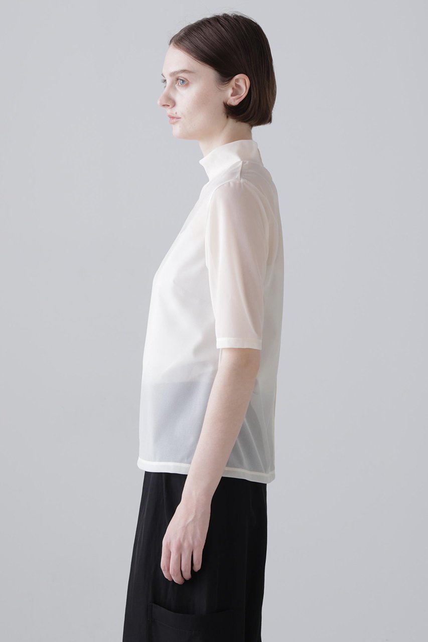 【アドーア/ADORE】のトリコットオーガンジー 人気、トレンドファッション・服の通販 founy(ファニー) ファッション Fashion レディースファッション Fashion for Women トップス・カットソー Cut & Sew Tops シャツ・ブラウス・オフィスカジュアル Elegant Blouses & Button-Ups ロングTシャツ・Tシャツ Longline T-Shirts & Tees カットソー・ベーシックTシャツ Cut-and-Sewn Tops / Stretch Tees & Basics インナー Innerwear オーガンジー Organza Fabric シアー Sheer, See-Through ショート Short, Short Length ジャケット Jacket, Outerwear スリーブ Sleeve, Long Sleeve / Short Sleeve バランス Balance, Style Balance エレガント 上品 Elegant 半袖 Short Sleeve, Half Sleeve other-4|ID: prp329100004902159 ipo3291000000036712441