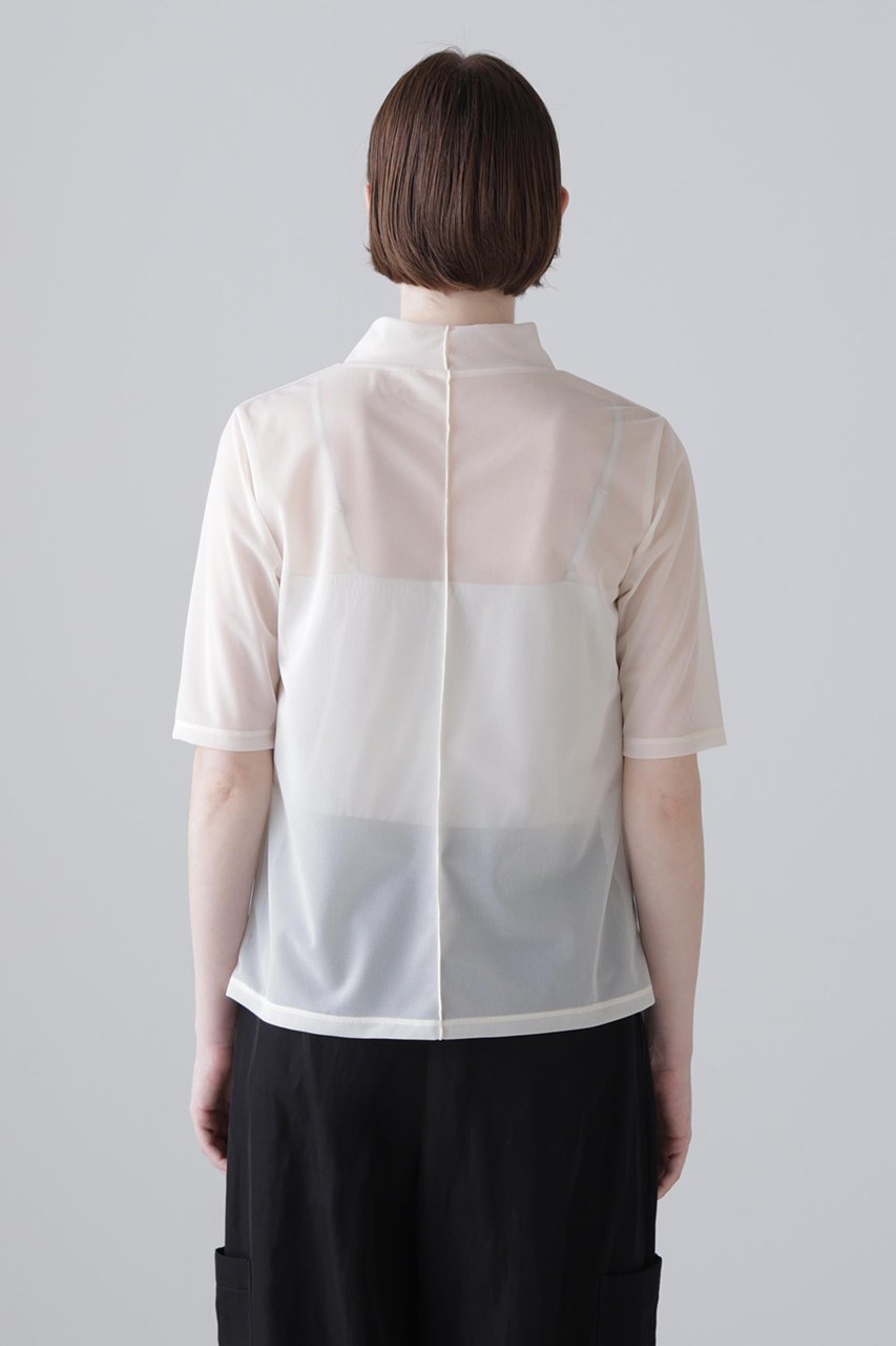 【アドーア/ADORE】のトリコットオーガンジー 人気、トレンドファッション・服の通販 founy(ファニー) ファッション Fashion レディースファッション Fashion for Women トップス・カットソー Cut & Sew Tops シャツ・ブラウス・オフィスカジュアル Elegant Blouses & Button-Ups ロングTシャツ・Tシャツ Longline T-Shirts & Tees カットソー・ベーシックTシャツ Cut-and-Sewn Tops / Stretch Tees & Basics インナー Innerwear オーガンジー Organza Fabric シアー Sheer, See-Through ショート Short, Short Length ジャケット Jacket, Outerwear スリーブ Sleeve, Long Sleeve / Short Sleeve バランス Balance, Style Balance エレガント 上品 Elegant 半袖 Short Sleeve, Half Sleeve other-5|ID: prp329100004902159 ipo3291000000036712443